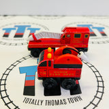 Fire Station #5 Fair Condition with Fire Train and Truck (2000) Wooden - Used