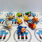 Jay Jay the Jet Plane Pack (9 Characters) Fair Condition Missing Pieces Generic Brand Wooden - Used