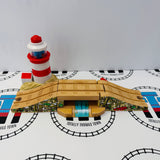 Lighthouse & Drawbridge with Lights and Sound #3 (Bridge Sound Doesn’t Always Activate) Wooden - Used