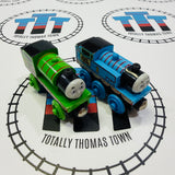 Thomas at the Zoo Set Complete with Trains #1 (Writing on Bottom/Fair Condition Character Cards) Some fish don’t spin properly Wooden Rare - Used