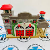 Deluxe Fire Station #1 with Lights and Sound (Slightly Chipped Track/Low Water) Wooden - Used