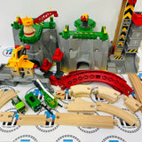 BRIO 36010 Cargo Mountain Set (Modified T Switch, No Cargo Cars) Wooden - Used