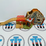 Morgan's Mine #2 NOT WORKING - NO Sound Broken Battery Cover (doesn't affect use) with Ascending Track Wooden - Used