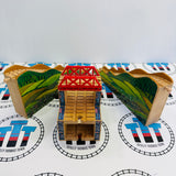 3 Layer Mountain Tunnel Clickity Clack #2 Chipped/Fair Condition Wooden - Used