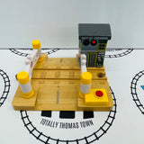 Deluxe Railroad Crossing with Lights #4 Wooden - Used
