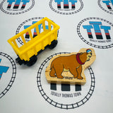 Circus Train Yellow with Bear Wooden - Used