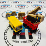 Thomas at the Zoo Set Complete with Trains #1 (Writing on Bottom/Fair Condition Character Cards) Some fish don’t spin properly Wooden Rare - Used
