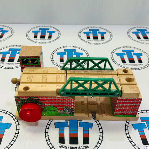 Lifting Bridge #5 No Roof/Signs DOES NOT STAY UP Wooden - Used