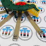 Tidmouth Sheds 5 Doors with Buffers, Track, Support and Turntable #2 (Mattel) Used - Trackmaster