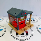 Sodor Fire Station with Lights and Sound #3 (Door Doesn’t Stay Up) Wooden - Used