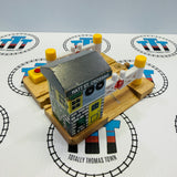 Deluxe Railroad Crossing with Lights and Sound Fair Condition with Knobs or Rivets Wooden - Used