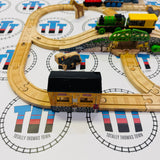 Thomas at the Zoo Set Complete with Trains #1 (Writing on Bottom/Fair Condition Character Cards) Some fish don’t spin properly Wooden Rare - Used