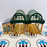 Knapford Station with Talking Sir Topham Hatt Small Marks on Track #1 Rare Wooden - Used
