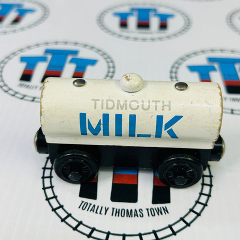 Tidmouth Milk Tanker (Learning Curve 2001) Fair Condition Chipping Paint Wooden - Used