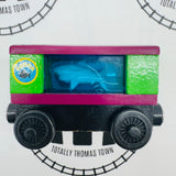 Aquarium Cars Square with Shark (Learning Curve 2003) Wooden - Used