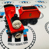 James Flat Magnet & Tender Flat Magnet and Staples #7 Good Condition Wooden - Used