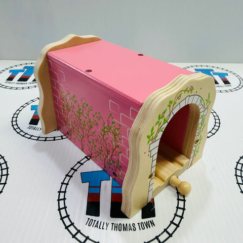 Pink Brick Tunnel Rail Wooden - New in Box