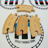 Curved Road Track 3.5" - 4 Pieces Thomas Brand Wooden - Used