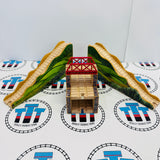 3 Layer Mountain Tunnel Clickity Clack #2 Stickers Small Rips Wooden - Used