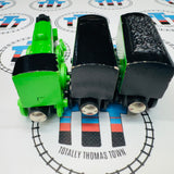 Flying Scotsman with 2 Tenders and Card #6  (Learning Curve 1999) Rare Wooden - Used