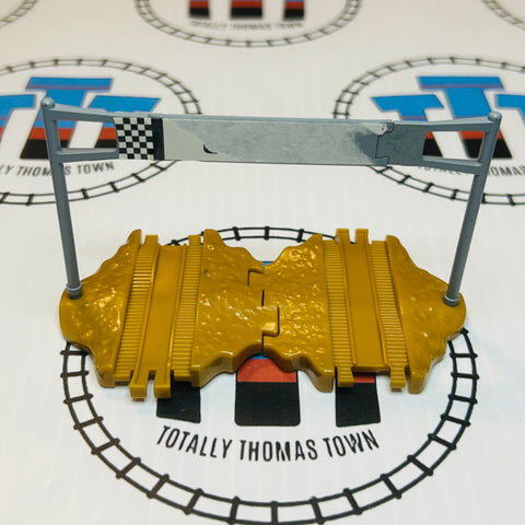 Mud Road Rail and Start Flag (Ripped Sticker) Capsule Plarail - Used