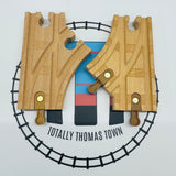 Switch Track 3.5" with Rivets - 2 Pieces Thomas Brand Wooden - Used
