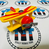 Tiger Moth Plane Grey Blades #2 (Learning Curve 2002) Wooden - Used