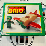 BRIO Aeroplane & Pilot #33583 Wooden - In Box