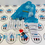 Icy Mountain Drift Set #1 with Thomas (Different Colour Supports/Buffer/Missing Sign) Used - Trackmaster Revolution