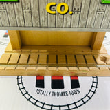 Sodor Lumber Co. with Log Car (1997) and 2 Logs Fair Condition/Marked #5 Wooden - Used
