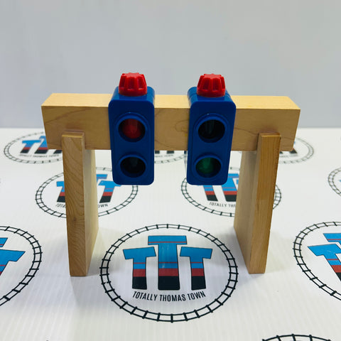 Over the Track Signal #3 Formerly Glued Together Wooden - Used