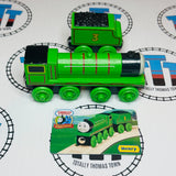 Henry & Tender with Card (Learning Curve 2003) Good Condition Wooden - Used