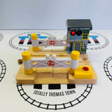 Deluxe Railroad Crossing with Lights and Sound #1 Wooden - Used