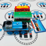 Winter Wonderland Thomas, Present Car and Winter Caboose with Card (Learning Curve 2002/2003) Wooden - Used