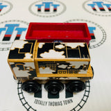 Dairy Diesel and Dairy Car no Cargo (Thomas Wood Mattel Unpainted) Good Condition Wooden - Used