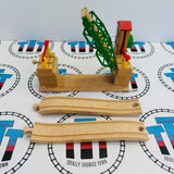 BRIO Lifting Bridge #2 Red Roof 33357 with Track Small Marks Wooden - Used