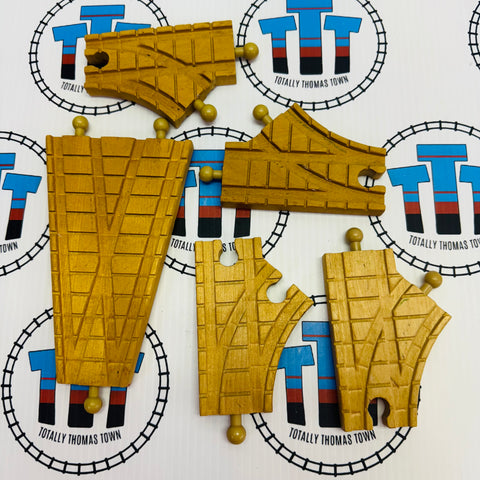 Clickity Clack Track Pack 5 Pieces Fair Condition Discoloured Track Used - Thomas Brand