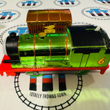 Celebration Percy and Cargo Metallic (2013 Mattel) Good Condition Used - Trackmaster Revolution