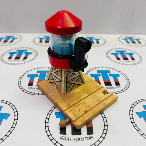 Water Tower Low Water Stained Track #5 Wooden - Used