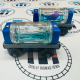 Aquarium Cars Round with Shark and Squid (Learning Curve) Blue Water Good Condition Wooden - Used