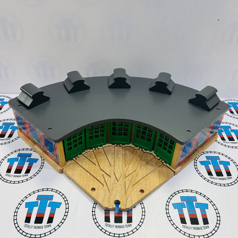 Roundhouse 1996 with Older Style Switch Track #3 Good Condition Ultra Rare Wooden - Used