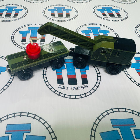 Breakdown Train & Flatbed (Learning Curve) Good Condition Wooden - Used