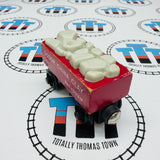Red China Clay Car (1997) Fair Condition Chipping Paint Rare Wooden - Used