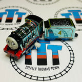 Metallic Gordon and Tender #4 Fair Condition Capsule Plarail Wind Up - Used