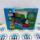 Steam Along Thomas Set with Steam Thomas (working with steam) Used in Box - TOMY