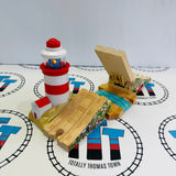 Lighthouse & Drawbridge with Lights and Sound #5 (Bridge Sound Doesn’t Activate) Wooden - Used