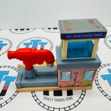 Deluxe Wellsworth Water Tower with Lights and Sounds and Track #1 Corroded Terminals Wooden - Used