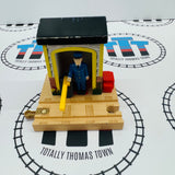 Conductor Shed Black Roof Newer Style #1 Marked Wooden - Used