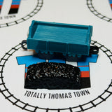 Blue Troublesome Truck Eyes Closed with Coal Pull Along Capsule Plarail - Used