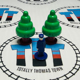 Conductor Grey Hair & 2 Trees Pack #2 Capsule Plarail - Used